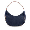 Burberry House Check Trimmed Denim Shoulder Bag Secondhand