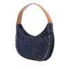 Burberry House Check Trimmed Denim Shoulder Bag Secondhand