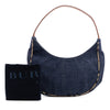 Burberry House Check Trimmed Denim Shoulder Bag Secondhand