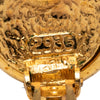 Chanel CC Gold Plated Round Clip On Earrings Secondhand