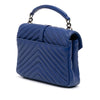 Saint Laurent Medium Chevron Sheepskin Monogram College Satchel Secondhand