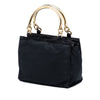 Prada Tessuto Metal Handle Bag Secondhand