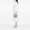 Fendi Mini Denim Embroidered Logo Tote Secondhand