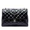 Chanel Large CC Quilted Patent Double Compartment Flap Secondhand