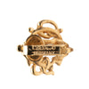 Dior Gold Plated Logo Clip On Earrings Secondhand