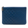 Chanel Medium Bi Quilted Lambskin O Case Clutch Secondhand