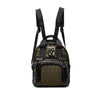 Miu Miu Leather Trimmed Crystal Embellished Matelasse Nylon Backpack Secondhand