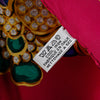 Chanel Gripoix Buttons Silk Scarf Secondhand