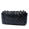 Chanel Quilted Patent East West Single Flap Secondhand