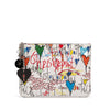 Christian Louboutin Printed Leather Graffiti Loubitag Clutch Secondhand