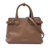 Burberry Small Grainy Calfskin and House Check Banner Satchel Secondhand