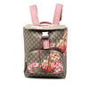 Gucci GG Supreme Blooms Single Buckle Backpack Secondhand