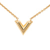 Louis Vuitton Gold Plated Essential V Necklace Secondhand