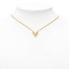 Louis Vuitton Gold Plated Essential V Necklace Secondhand