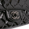 Chanel Mini Square Classic Patent So Black Single Flap Secondhand