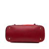 Prada Saffiano Trimmed Tessuto Dome Satchel Secondhand