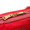 Prada Saffiano Trimmed Tessuto Dome Satchel Secondhand