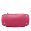 Prada Saffiano Trimmed Tessuto Dome Satchel Secondhand