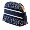 Dior Oblique Embroidered Velvet Cosmetic Pouch Secondhand