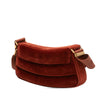 Stella McCartney Faux Velvet S Wave Padded Shoulder Bag Secondhand
