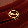 Stella McCartney Faux Velvet S Wave Padded Shoulder Bag Secondhand