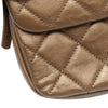 Chanel Medium Quilted Metallic Lambskin CC Crown Flap Secondhand