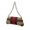 Gucci Small GG Canvas Horsebit Web Chain Satchel Secondhand