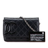 Chanel Lambskin Cambon Ligne Wallet On Chain Secondhand
