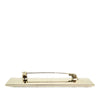 Chanel Gold Plated Logo Plate Brooch Secondhand