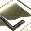 Chanel Gold Plated Logo Plate Brooch Secondhand