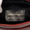 Secondhand Ferragamo Croc Embossed Leather Vara Shoulder Bag
