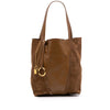 Chloé Suede and Grained Buffalo Leather Spin Tote Secondhand
