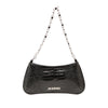 Jacquemus Croc Embossed Leather Le Petit Bisou Chain Shoulder Bag Secondhand