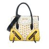 Miu Miu Small Tricolor Nappa Grommet Biker Satchel Secondhand