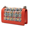 Chanel Medium Tweed and Lambskin Boy Flap Secondhand