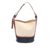 LOEWE Canvas and Leather Anagram Hobo Bag Secondhand