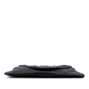 Chanel Small CC Quilted Satin Half Moon Clutch Secondhand