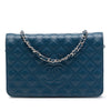 Chanel CC Embossed Lambskin Diamond Wallet On Chain Secondhand
