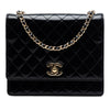 Chanel CC Quilted Patent Square Flap Secondhand