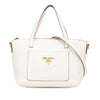 Prada Vitello Daino Front Pocket Tote Secondhand