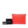 Chanel Medium Quilted Lambskin O Case Clutch Secondhand