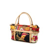 Ferragamo Printed Satin and Leather Fiera Satchel Secondhand