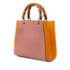 Gucci Mini Bicolor Calfskin Bamboo Shopper Satchel Secondhand