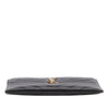 Secondhand Saint Laurent Chevron Grain De Poudre Monogram Bill Pouch