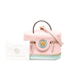Versace Bicolor Leather Whipstitch La Medusa Vanity Case Secondhand