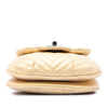 Chanel CC Chevron Metallic Aged Calfskin Bubble Flap Secondhand