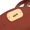 Chloé Mini Shaded Glossy Calfskin Lizard Embossed Trim C Satchel Secondhand