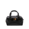 Ferragamo Leather Vara Plate Convertible Bowling Bag Secondhand