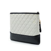 Chanel Medium Bicolor Quilted Aged Calfskin Gabrielle O Case Clutch Secondhand