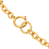 Chanel CC Gold Plated Strass Medallion Pendant Necklace Secondhand
